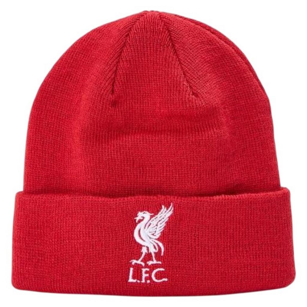 Liverpool FC Childrens/Kids Embroidered Logo Ribbed Beanie