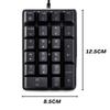 Levieny Mechanical Numeric Keypad with Red Switches (Red Axis) [Compatible with Both Wired and USB Type-C] Quiet and Light Touch, 21 Keys, Number