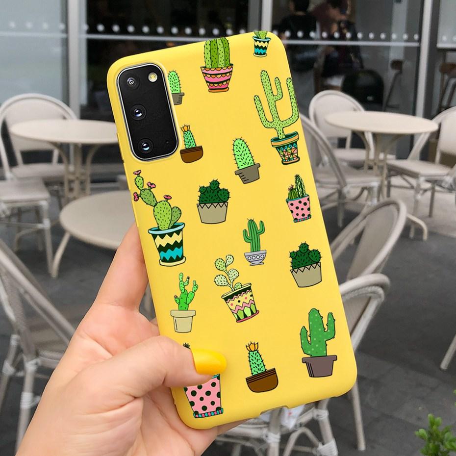

For Samsung Galaxy S20 5G S20+ Case Cover Fashion Soft Silicone Macaroon Phone Cases For Samsung S20 FE S 20 Plus S20Plus Funda Galaxy S20 FE