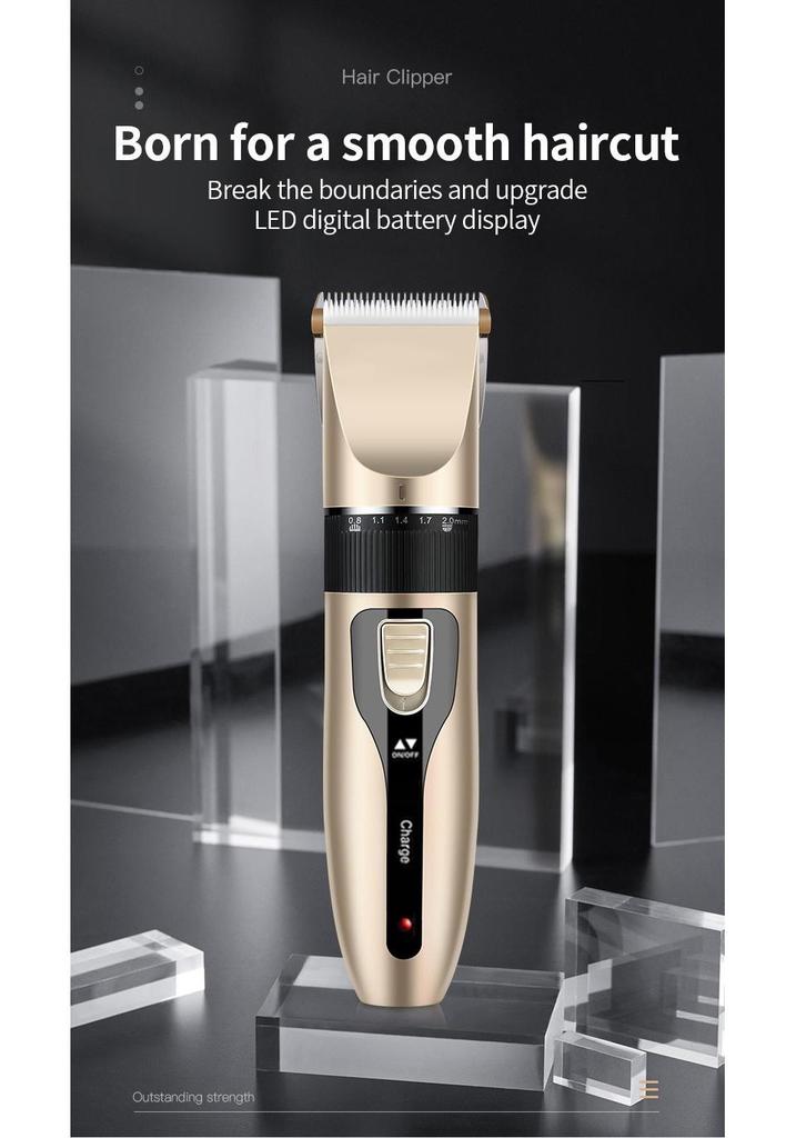 Rechargeable Electric Hair Clippers for Adults and Babies - Hair Trimmer and Razor for Easy Haircuts