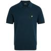 Mens Herringbone Knitted Polo Shirt