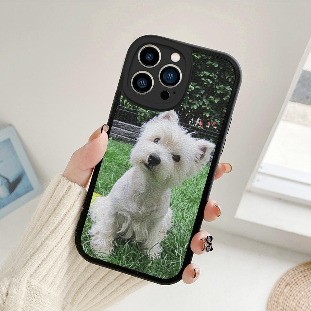 West Highland Terrier Westie Phone Case for Iphone 13 12 11 14 Pro MAX MiNi 7 8 14 Plus XS XR 13 Pro Lambskin Protective Covers