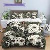 Dalmatian and Bushes Pattern Bedding Home Decoration Birthday Gift (1 * Duvet Cover + 2 * Pillowcase, Without Core)