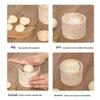 Handmade Wood Dumpling Maker Press Tool Wood Mold And Ball Manual Dough Skin Presser Tool Quick Dumpling Wrapper Maker 1/2pcs