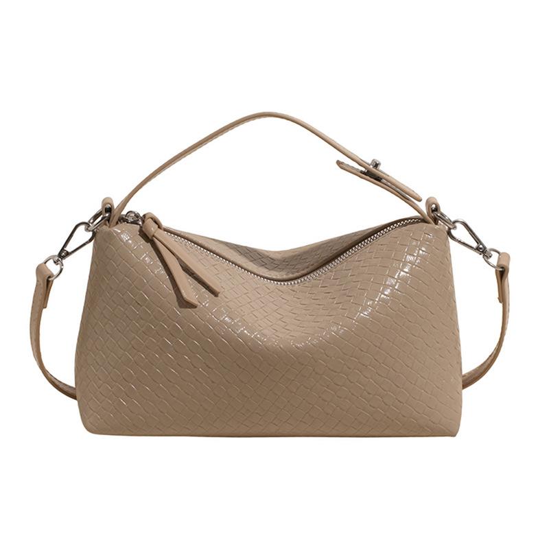 Gewebte Unterarmtasche Neue Mode vielseitige Handtasche Lässige Retro-Umhängetasche Kissen-Tasche