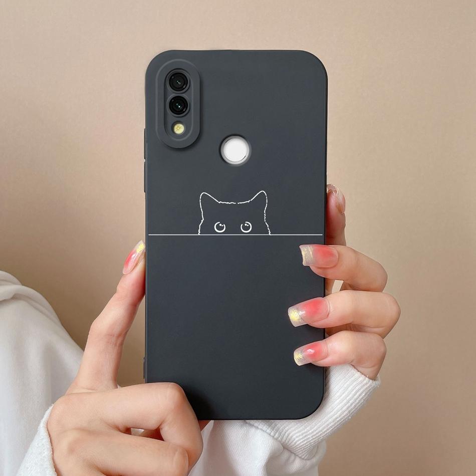 Case Cover For Redmi 7 Cartoon Soft Smooth Liquid Silicone Full Protection Anti Choc Phone Cover For Xiaomi Redmi7 Bumper Fundas