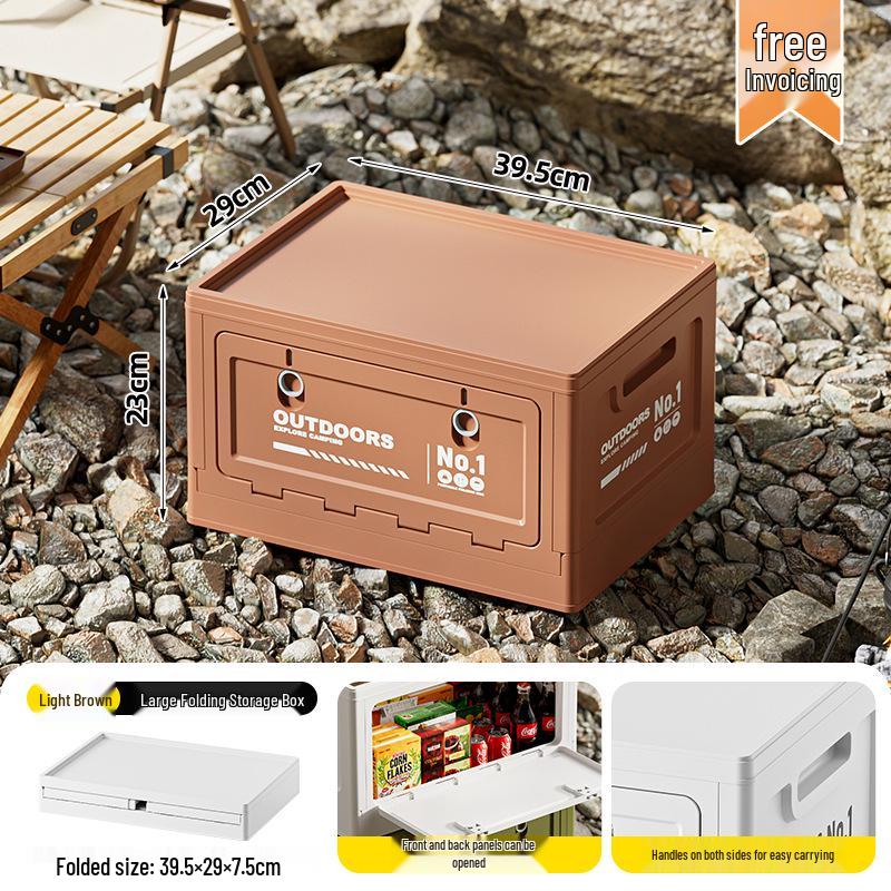 Folding Wooden Picnic Table & Car Trunk Organizer