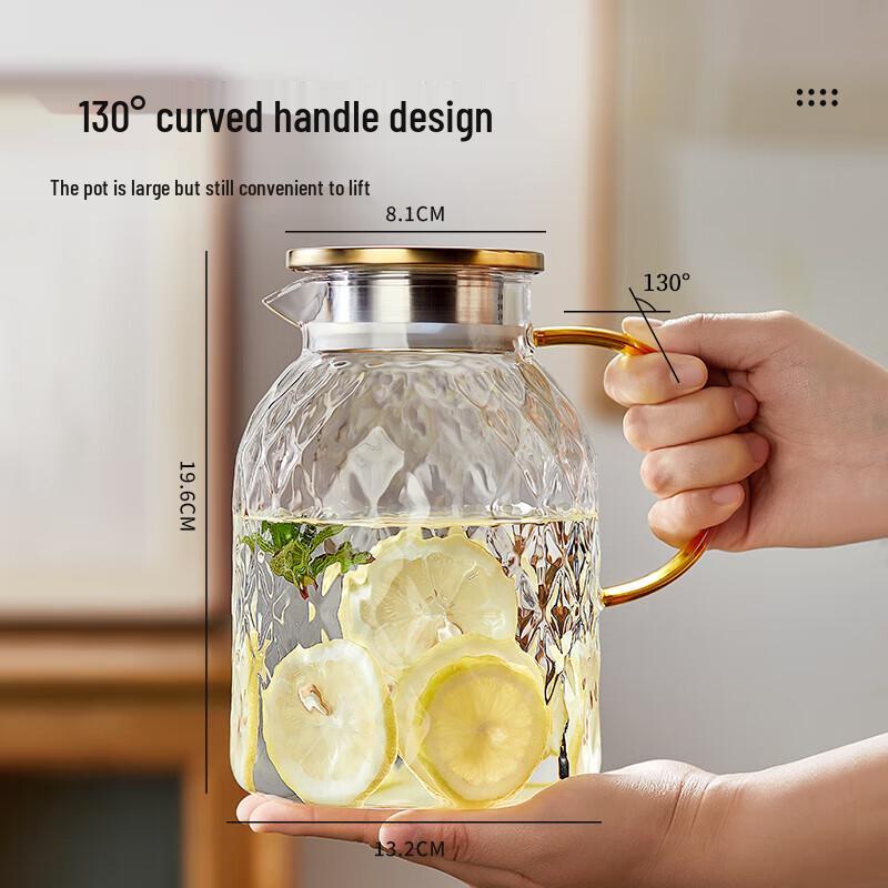 Bo Yi Duo 1.8L Borosilicate Glass Water Pitcher