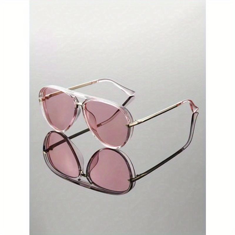 Feye 1pc Women's Retro Minimalist Large Frame Fashion Fashion Glasses, Suitable For Beach And Travel