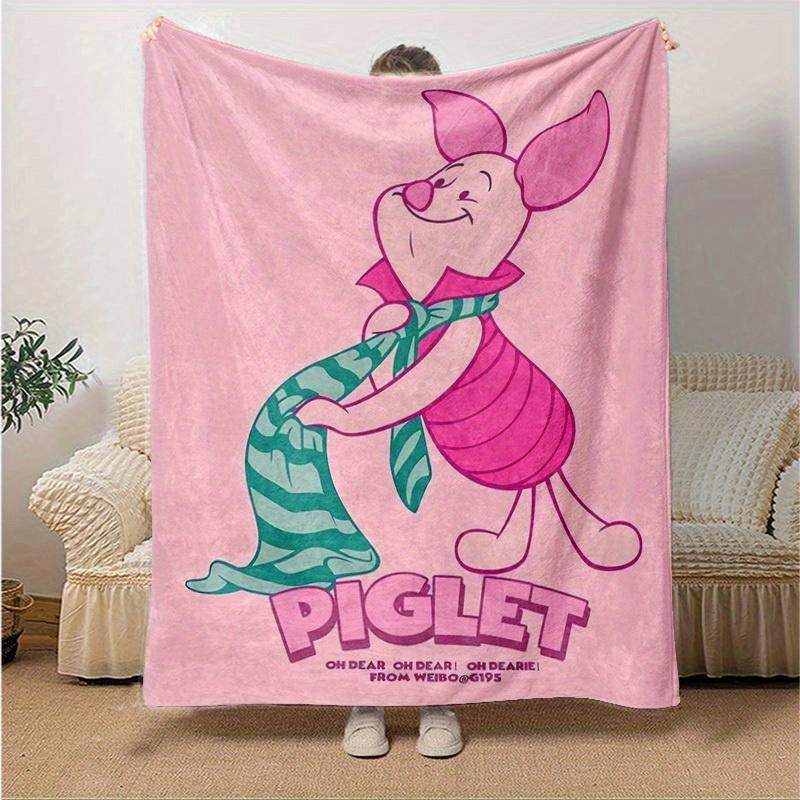 1pc Piglet s Blanket Cozy Throw for Home Decor, Couch Cover, Outdoor Use, Gift Idea, Flannel Blanket Perfect for Bedroom, Living Room, Travel 75X95CM