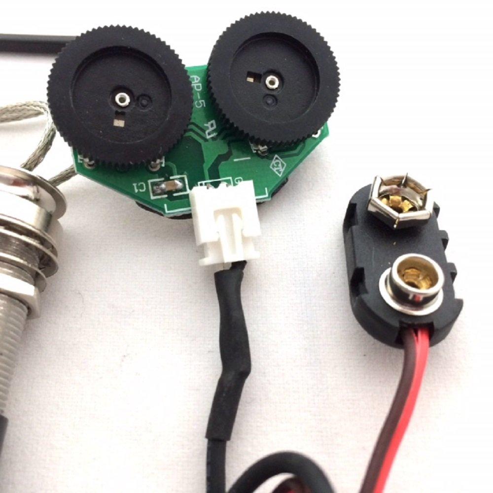 Acoustic Guitar Preamp Piezo Pickup Kit Tools Acoustic Guitar