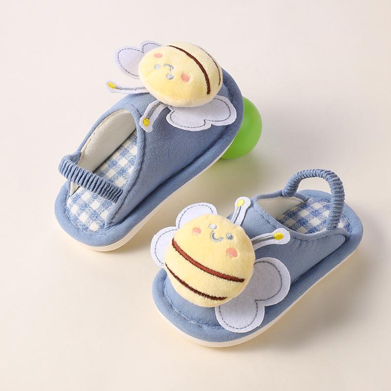 Unisex Cute Panda Slippers for Kids (1-5 Years), Anti-slip Elastic Band, Spring/Autumn