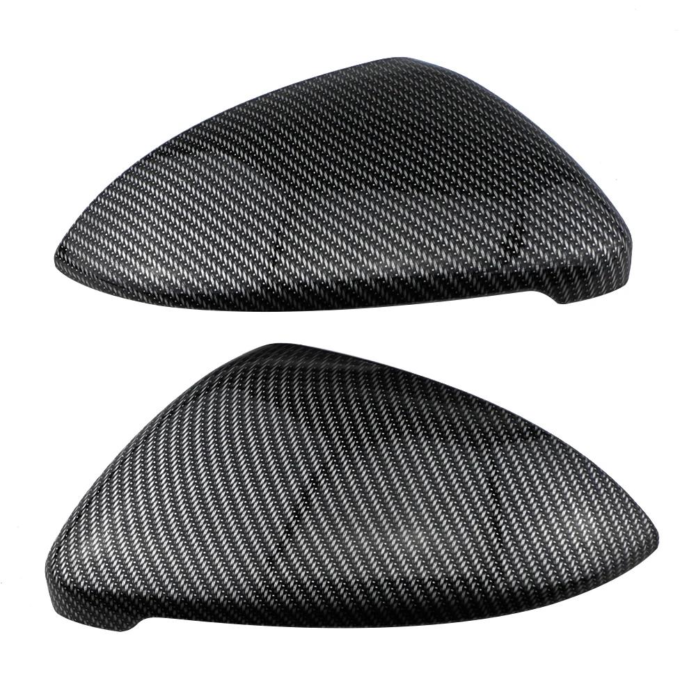 Rearview Mirror Cover Sticker For Volkswagen VW Golf 7 MK7 Mk 7.5 2013-2019 Side Mirror Trim Carbon Fiber Decoration Accessories