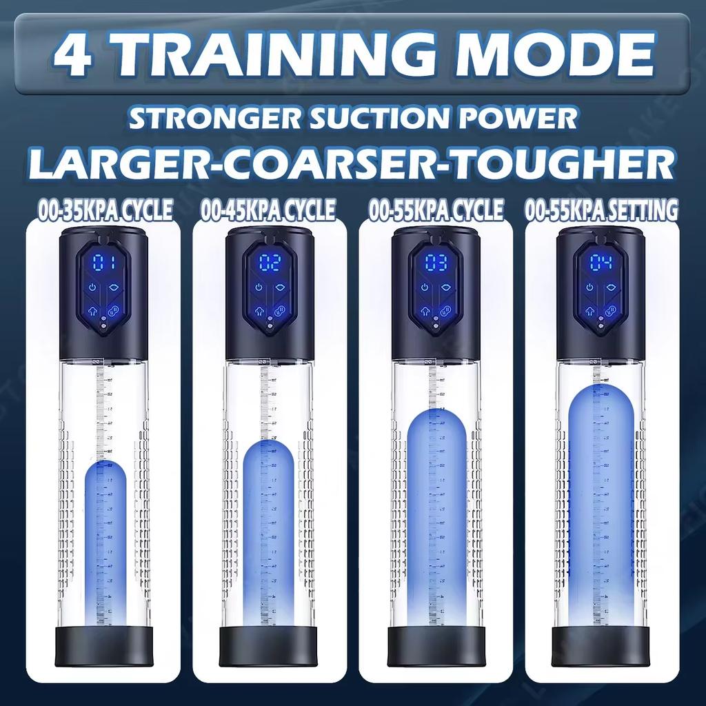 Fully Automatic Electric Penis Pump for Enlargement Man Vacuum Pump Enlargement Extend Pump ,4 Suction Levels,Penis Pump Adultos