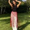 Customizable Fit Belt Women Imitation Leather Adjustable Flexible Cord-Style Waistband Bohemian Style Tassel Corset Skirts Jeans Accessories Hip