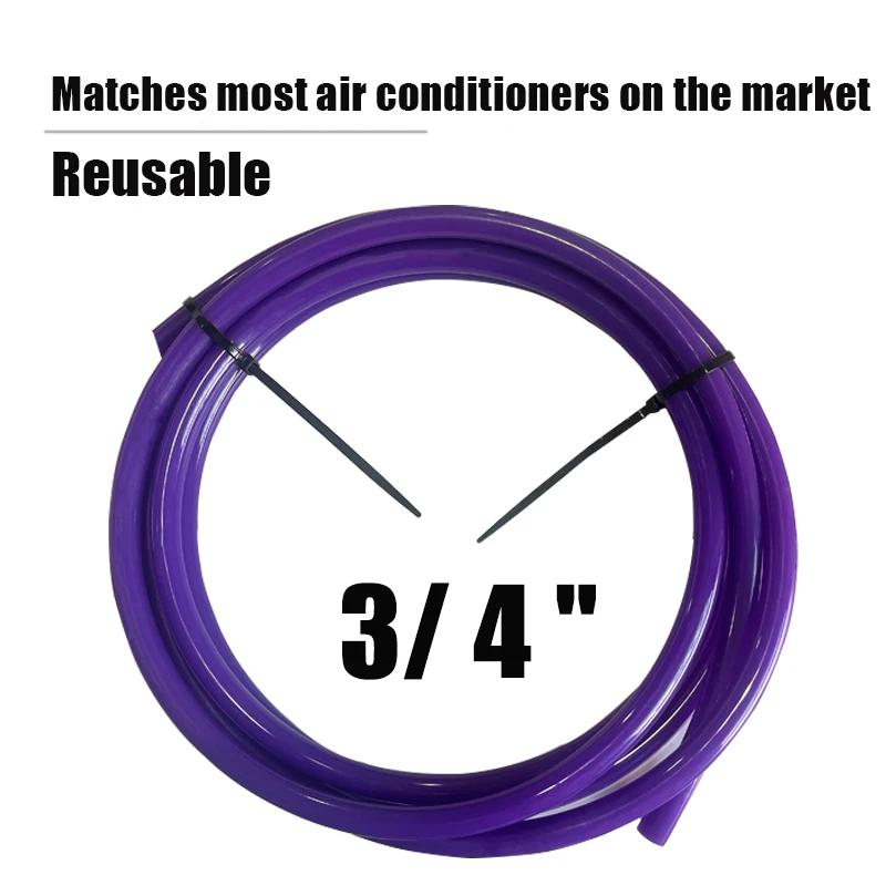 CT-205 3/4" Air Conditioning Copper Pipe Protector 4M PE Plastic Anti-Deformation Protection Copper Pipe Non-Deformation