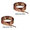 Leopards Print Tie Dye Shoe Laces for Canvas Shoe Strong Polyester Materials for Everyday Reliability