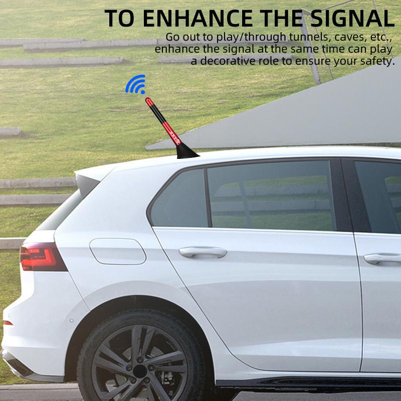 YMDM4 TX58695 Carbon Fiber Short Radio Antenna Sticker For BMW M Power Performance F10 F31 E36 E39 E87 E90 X5 Auto Accessories