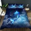 Mermaid Soft Duvet Cover Pink Teal Purple Scale Comfortable Quilt Cover Mermaid Beding Set Warm plus Comfortable Rainbow Beding Set for Young Girls