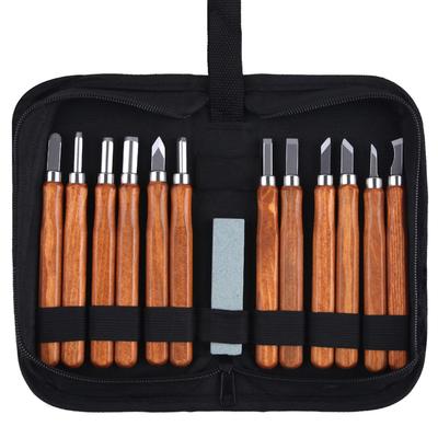 SPEEDWOX Oyma Bıçağı Eğimli ve Saklama Kılıfı İçerir 12 Parça Set, Yuvarlak, Üçgen, Düz, Bıçaklar,