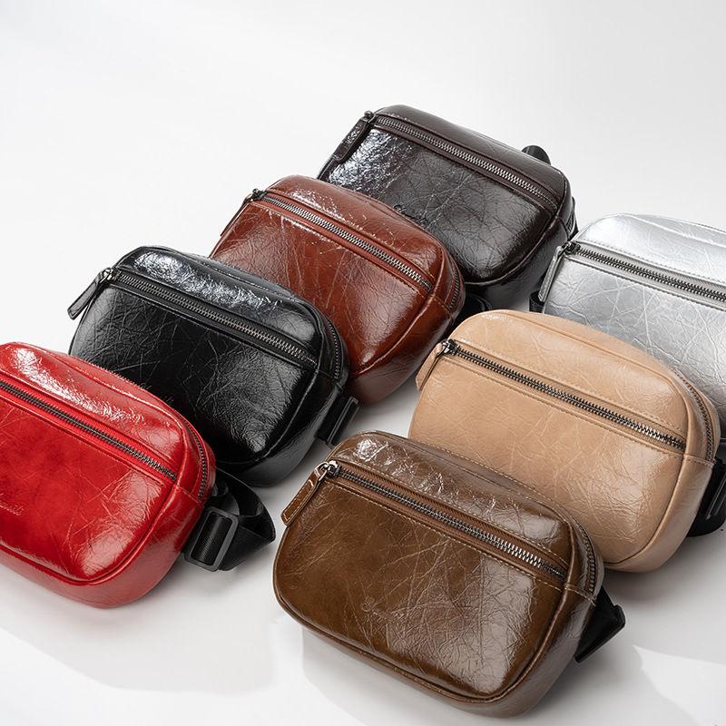 Nastavitelné ledvinky Vintage design Taška na telefon Umělá kůže Čtvercová peněženka