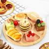 Charcuterie Board with Lid Handle Portable Cheese Boards with 7 Compartments Bamboo Meat Fruit Serving Tray for Kitchen Picnic