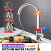 Rotatable Silver Stainless Steel Pull Out Type Faucet Sink Kitchen Water Mixer Taps Cold And Hot Water Head Nozzle New