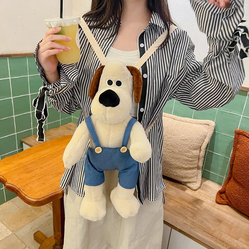 Strap Puppy Pants Doll Bag Animal Cartoon Plush Bag Adjustable Strap Shoulder