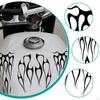 Motorcycle Tank Stickers Decor Stripe Decals Exterior Accessories Flame