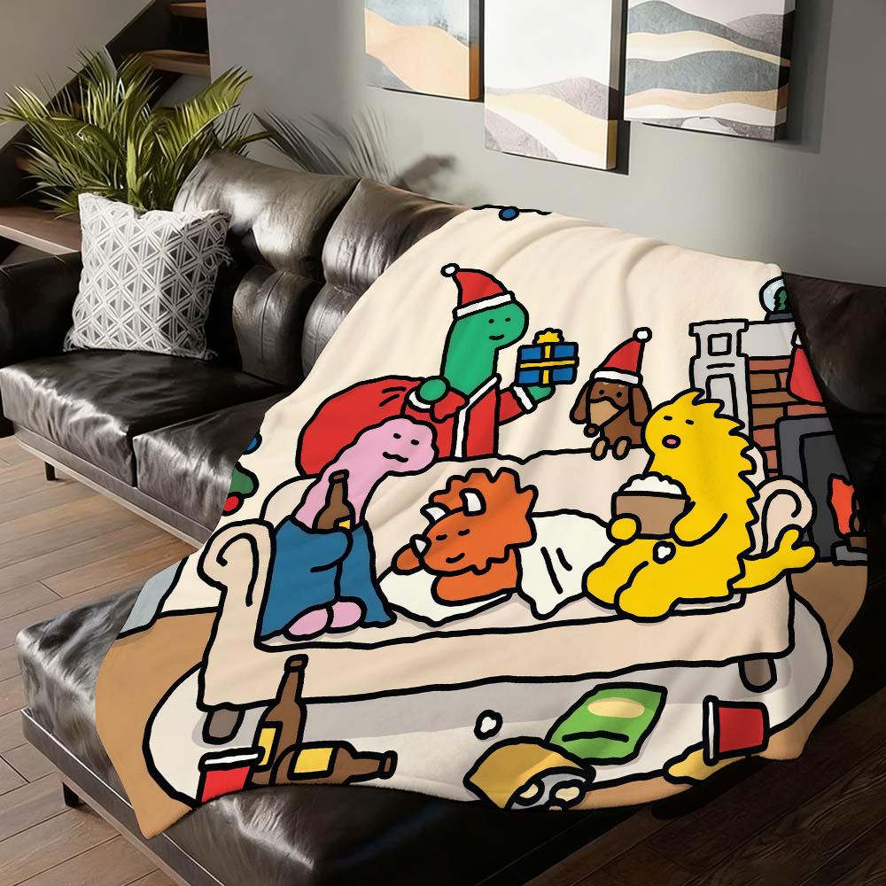 Cartoon Cute Joguman Blanket For Sofa Office Bed Plane Travel Sleep Read Relax Camping Soft And Warm