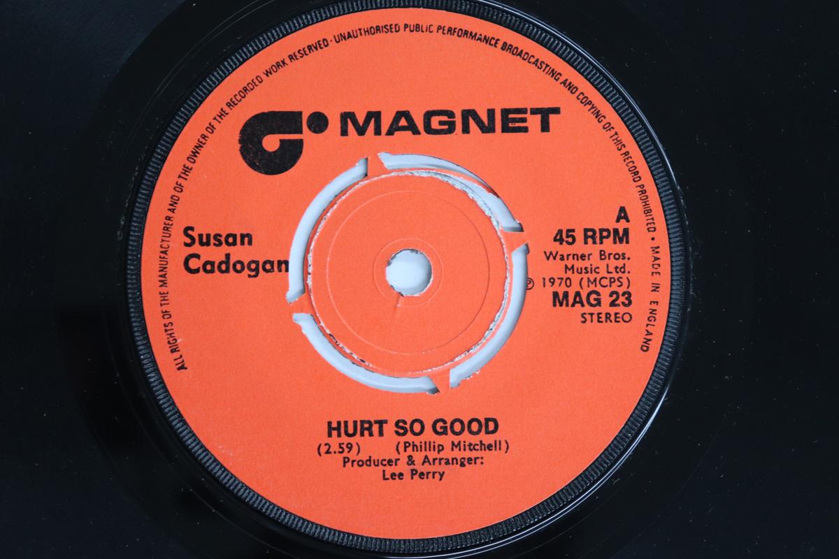 

7inch Record SUSAN CADOGAN / THE UPSETTERS - Hurt So Good / Hurt So Good (Instru MAG23 MAGNET 1975 UK Reggae, Ska & Dub Used
