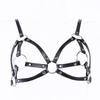 Leather Chest Wrap Revealing Top - Intimate SM Queen Outfit for Training & K9 Play