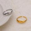 Minimalist Stainless Steel Open Ring For Women Men Geometric Adjustable Rings Fashion Gold Color Wedding Couples Jewelry Anillos