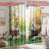 2D flat Photography Backdrop Popular Scene Backdrop Easter Bunny Egg Baskets 100% Polyester Party Decorations for Suitable