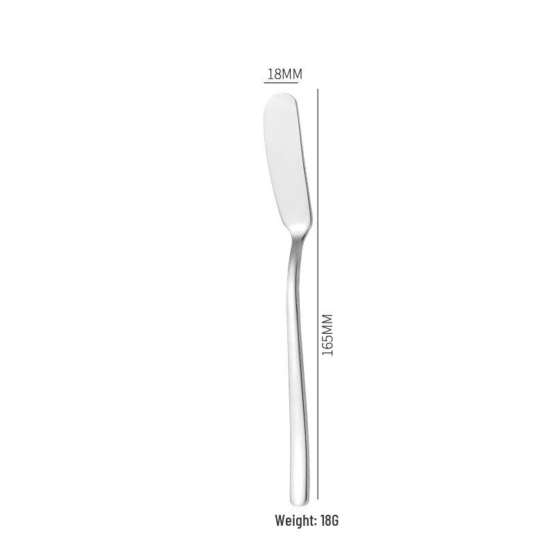 

Нож для масла из нержавеющей стали 304 - Западная столовая посуда для намазывания джема, сыра, глазури и крема с длинной ручкой