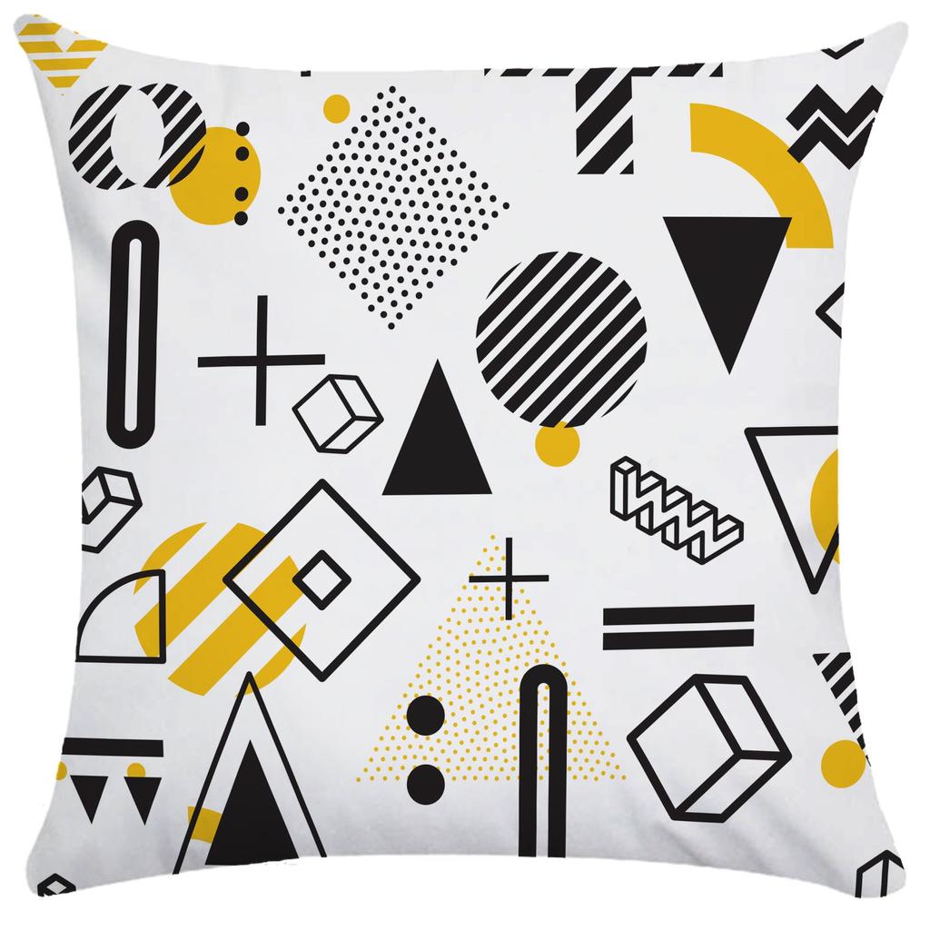 Irregular Geometric Square Sofa Pillowcase Dormitory Decoration Office Living Room Home Pillowcase