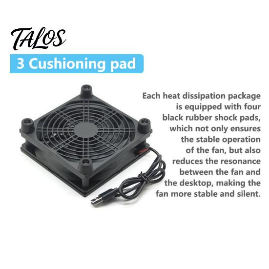 12cm 5V USB napájení TV Set-Top Box Router Chladič Chladič Vzduch Chladicí Ventilátor