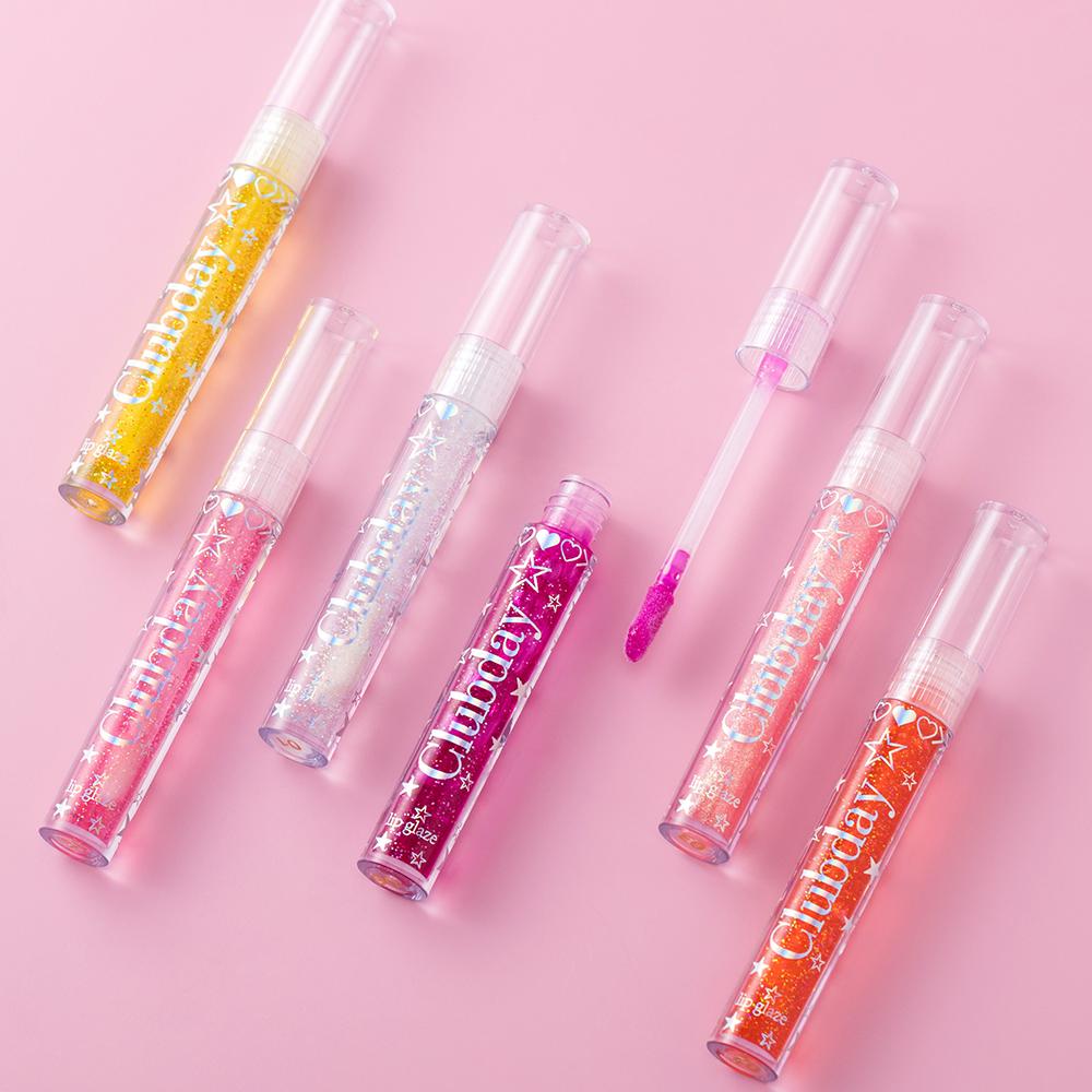Clubday Moisturizing And Hydrating Mirror Lip Gloss, 6-piece Set, Moisturizing Transparent Water Gloss Suitable For A Variety Of Makeup Looks.