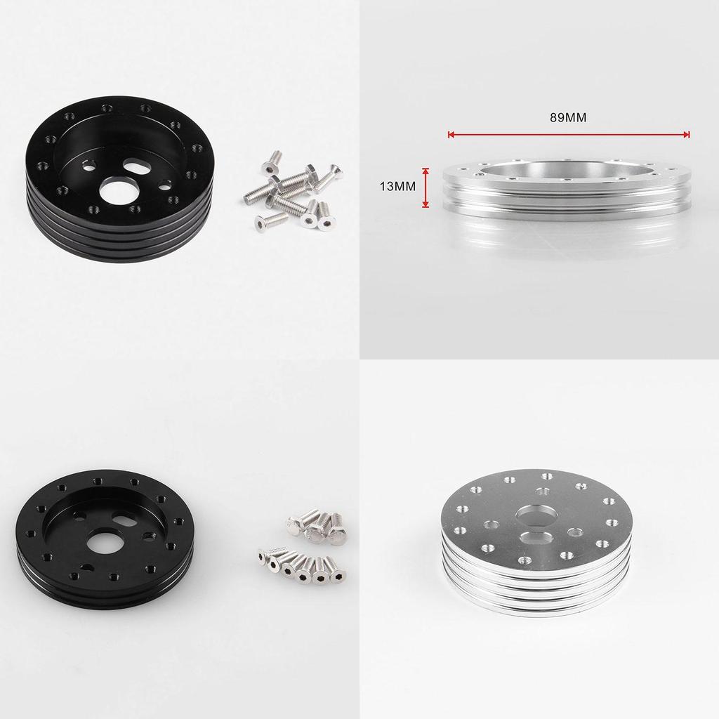 Premium Quality Universal Car Spacer 0.5"/1" Hub For 6 Hole Steering Wheel To 3 Hole Adapter