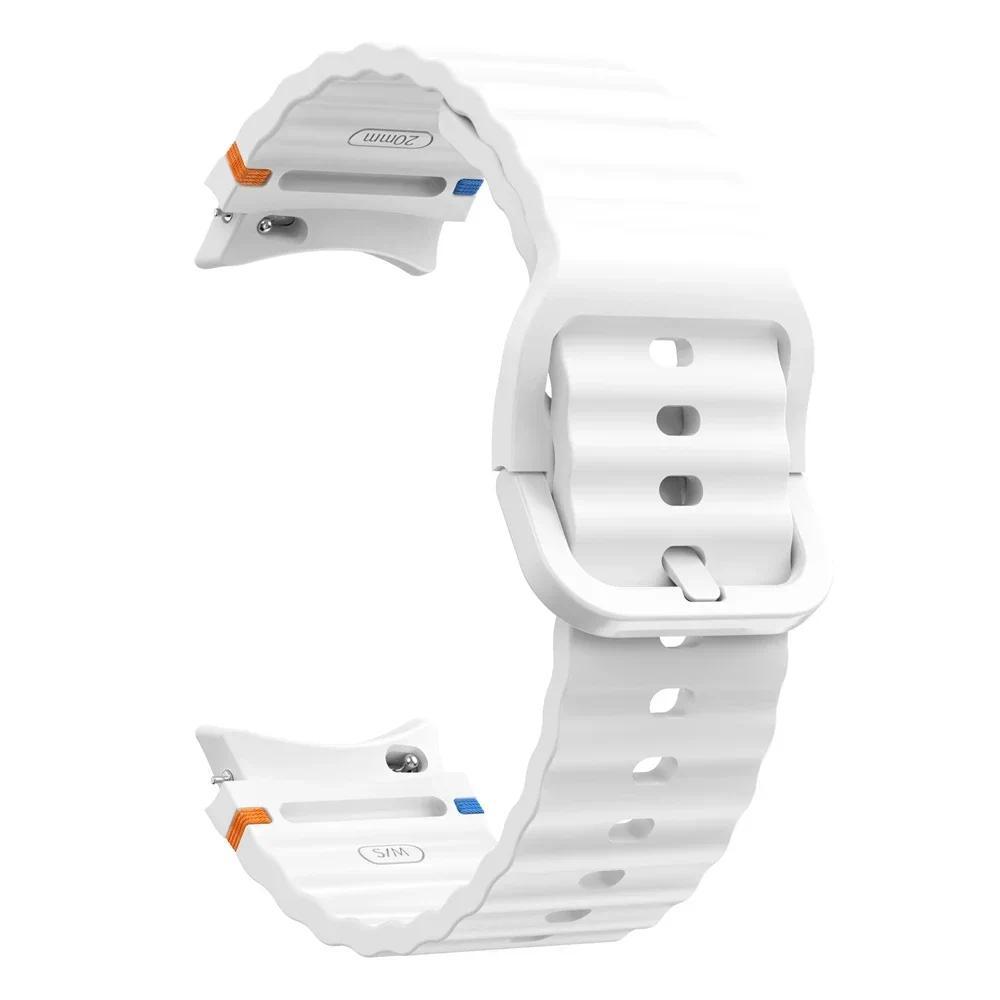 

Оригинальный ремешок для Samsung Galaxy Watch 7 Браслет Ремешок Correa Galaxy Watch 7/FE/5 Pro Watch 6/4 Classic 44мм 40мм Силиконовый ремешок Galaxy 5 40mm 44mm