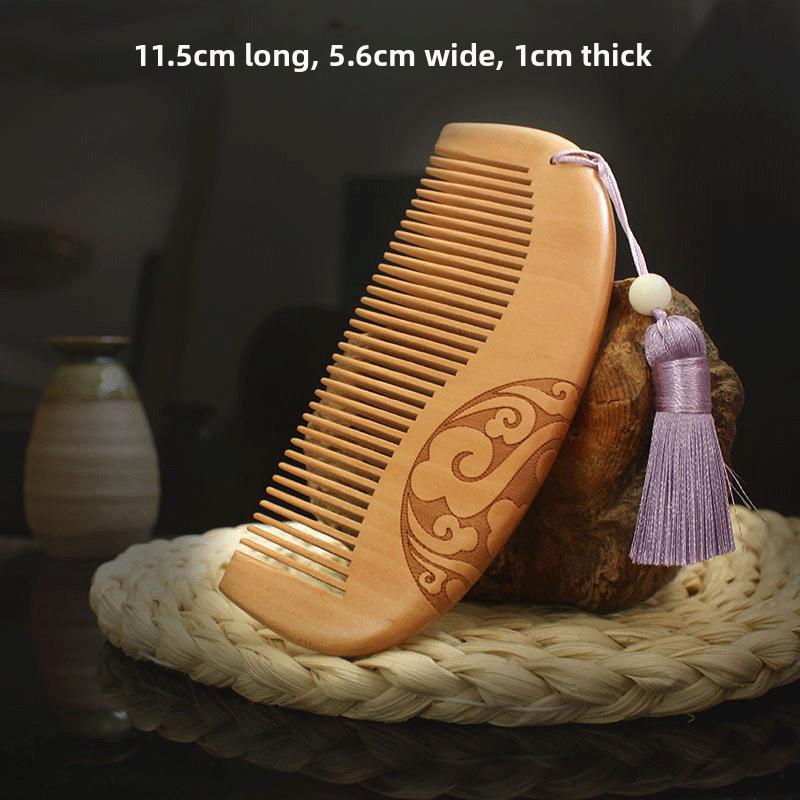 

Anti-hair loss mahogany comb for scalp, portable hairdressing