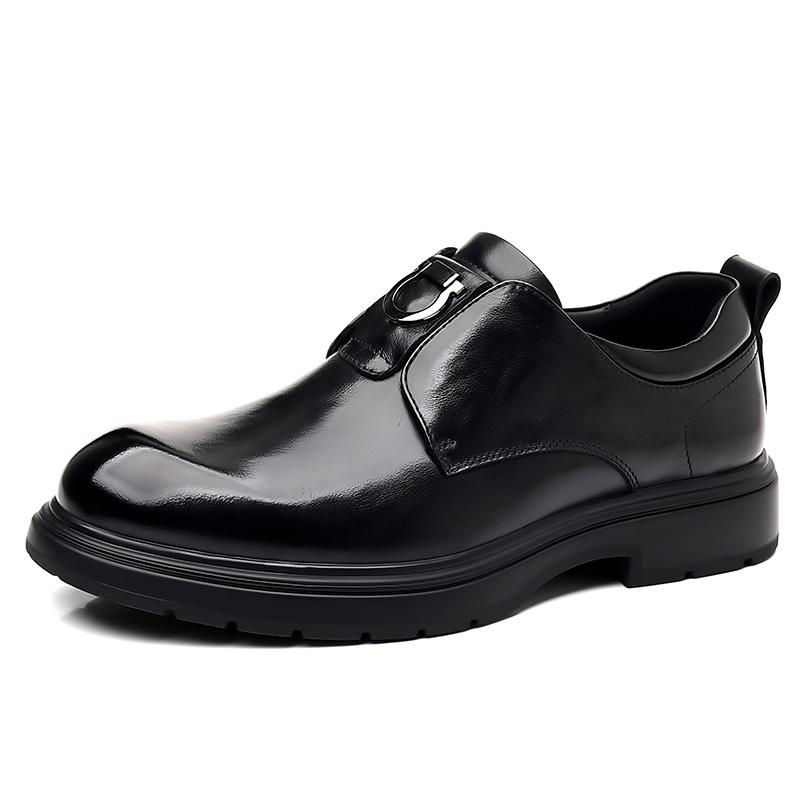 Fashion Casual Business Men's Loafers Formal Leather Oxfords Shoes Male Wedding Party Shoes Casual Slip On Driving Footwear Thick Bottom