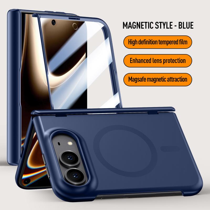 Luxury Skin Sensitive For Magnetic Magsafe Phone Case, For iPhone Ultra Fold Case High-Definition privacy Screen Protector Cover