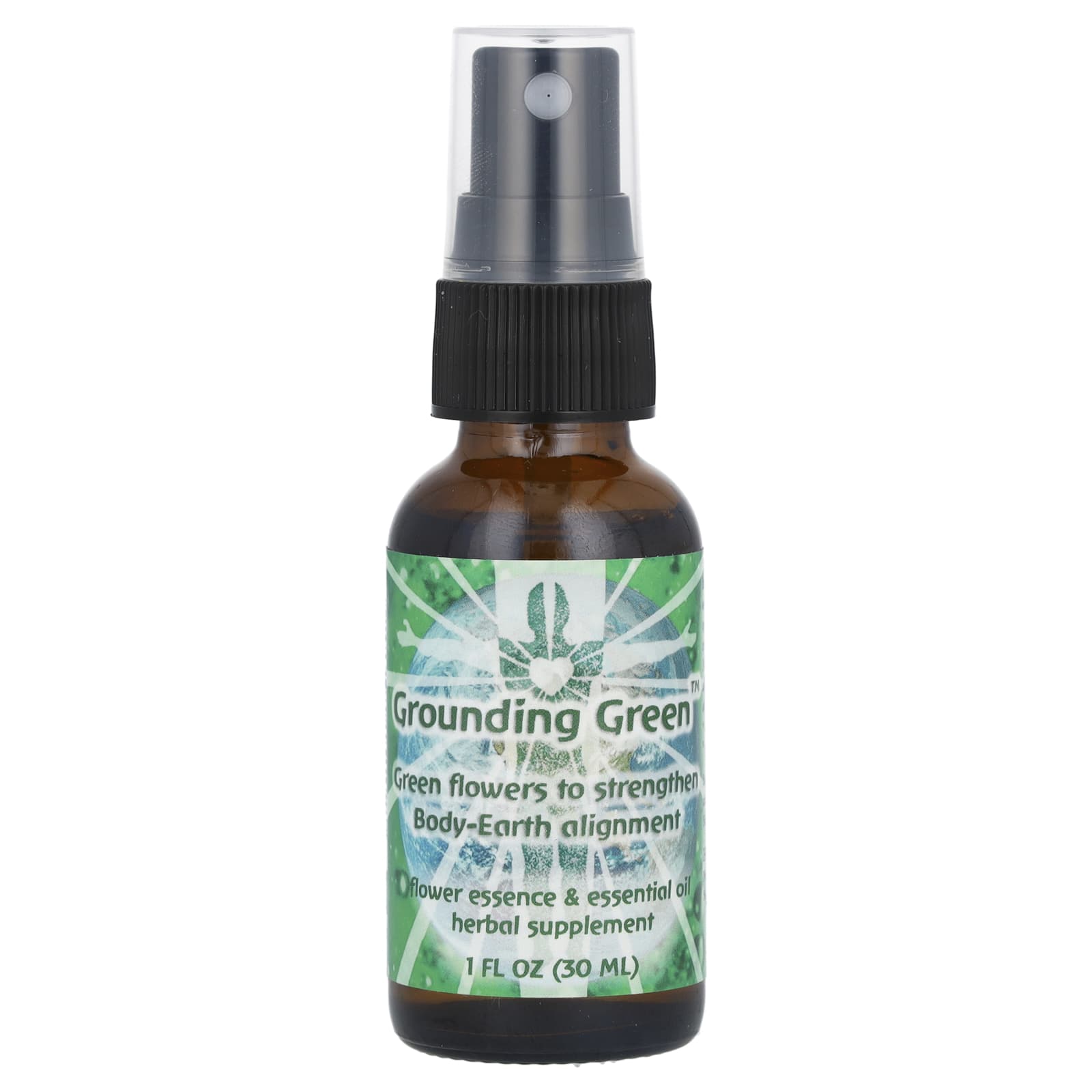 

Flower Essence & Essential Oil, Grounding Green, 30Ml(1Fl Oz)