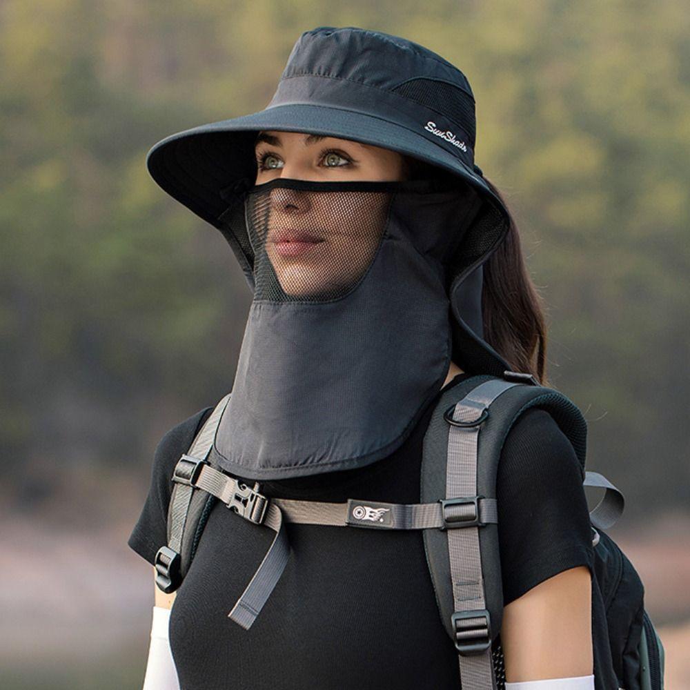 Sun Protection Fisherman Shawl Hat Breathable Mountaineering Cap New Sun Protection Cap  Women Men