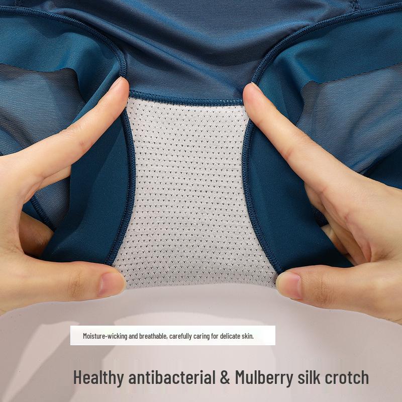 Luxury Satin Hollow-Out Women's Underwear, 10A Grade Mulberry Silk, Antibacterial Crotch, Breathable & Comfortable Fabric.