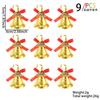 Themed Holiday Elegant Gold Plastic Christmas Bells Ideal For Tree Decorations