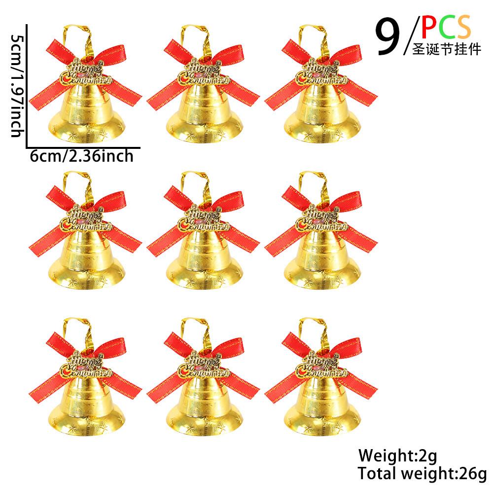 Themed Holiday Elegant Gold Plastic Christmas Bells Ideal For Tree Decorations