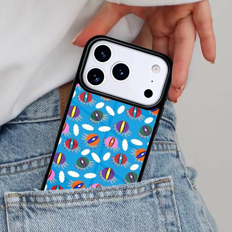 CRAZY EYEBALL PATTERN Phone Case for iPhone 16e 15 14 13 12 17 Pro Max Plus Air 17pro Cover Coque