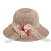 Summer New Women's Knitted Sun Hat Sunshade Hat Breathable Travel Flower Mom Fisherman Hat
